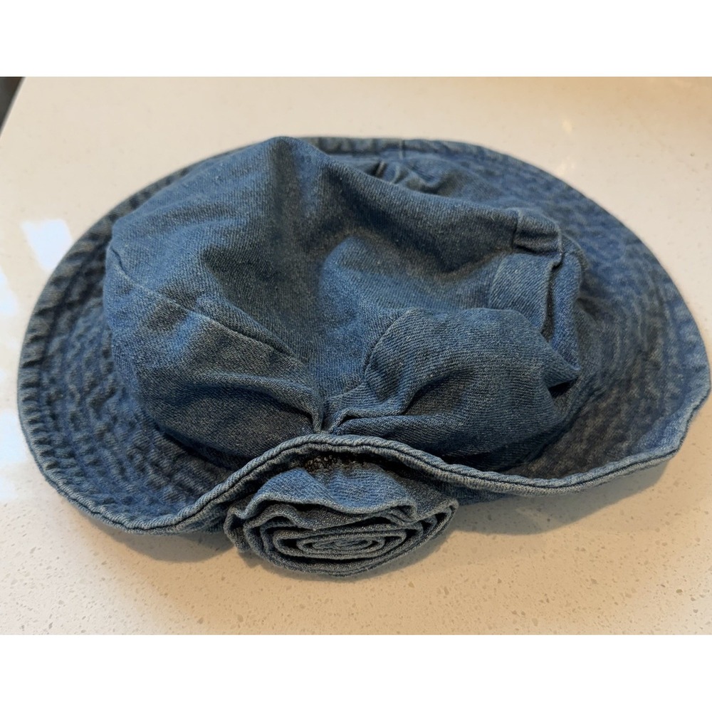 Arlin Women's 90s Nostalgia Denim Bucket Hat Blue Jean 100% Cotton Streetwear